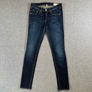 Rag & Bone Skinny Jeans Womens 26 Dark Wash Indigo Denim Slim Fit Made in USA